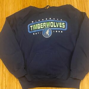 Minnesota Timberwolves Navy hoodie Sweatshirt size s